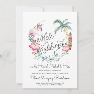 Mele Kalikimaka Convite de Natal na Ilha