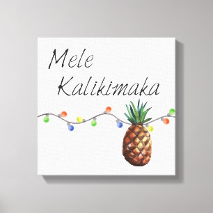 Mele Kalikimaka - impressão das canvas do Natal