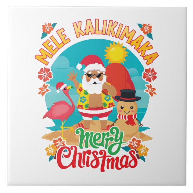 Mele Kalikimaka para um Natal brilhante no Havaí (Frente)