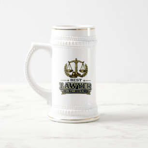 Melhor Advogado do EUA Caneca de Cerveja