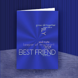 Melhor amigo guardião do meu cartão de saudação ca