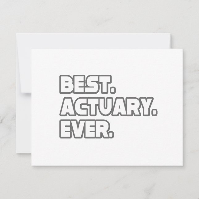 Melhor Atuário Nunca (Frente)