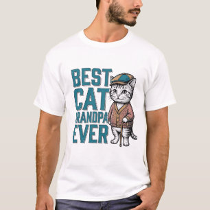 Melhor Avô de Gato de Todos os Tempos Camisa Vinta