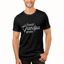 Melhor Avô de Todos Camiseta Preto e Branco
