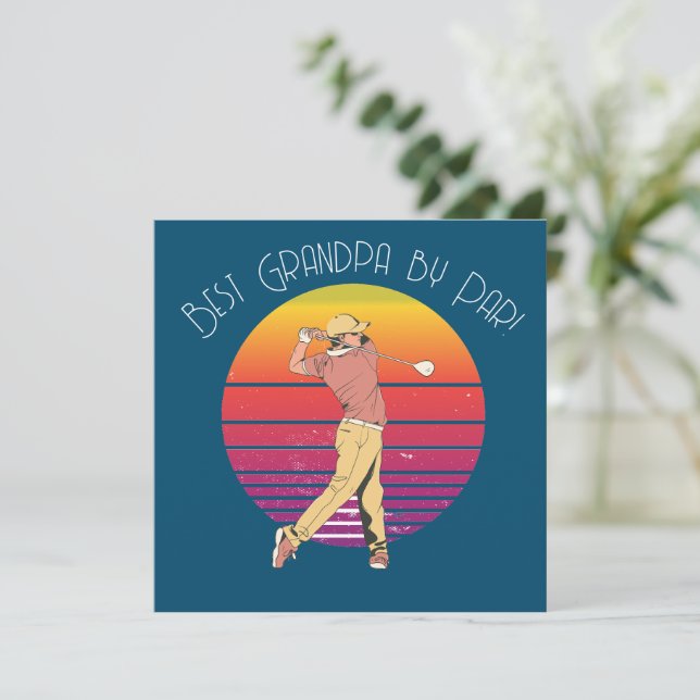 Melhor Avô pelo Dia dos Pais Cartão de Férias do P (Em pé/Frente)