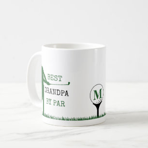 MELHOR AVÔ POR PAR Caneca de Café com Monograma de