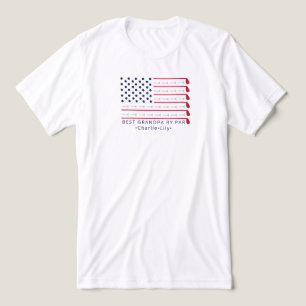 Melhor Avô Por Par Patriótico Golfe Bandeira Ameri