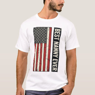 Melhor Babá de Todos os Tempos Camisa Patriótica V