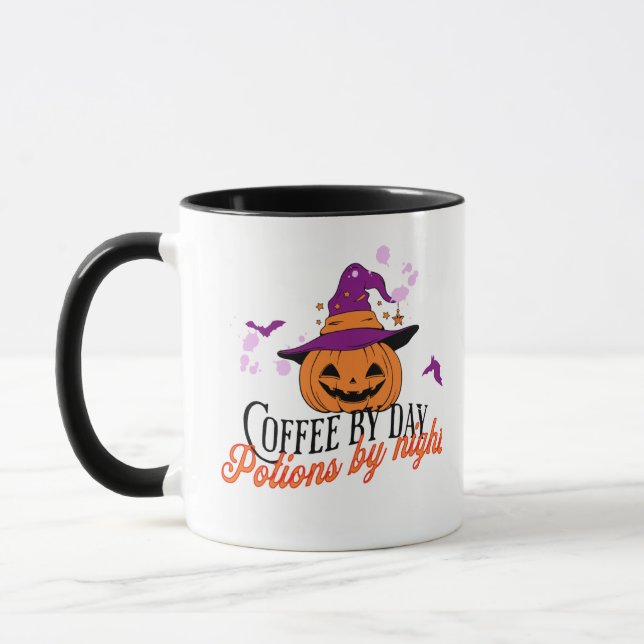 Melhor Café por dia, caneca de café de helloween (Esquerda)