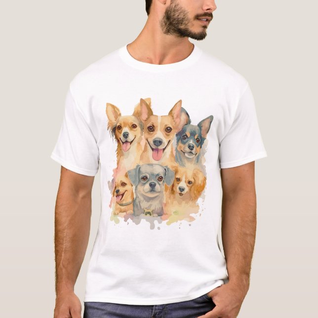 Melhor camisa de design de cachorro para o casal (Frente)