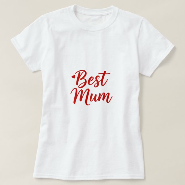 Melhor Camiseta de Mãe para mulheres (Frente do Design)