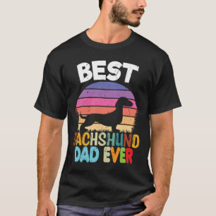 Melhor Camiseta engraçada do Papai Dachshund de to