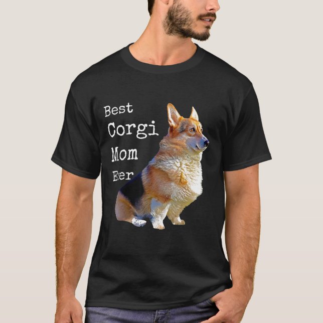 Melhor Camiseta Mãe Corgi de Todos os Tempos Pembr (Frente)