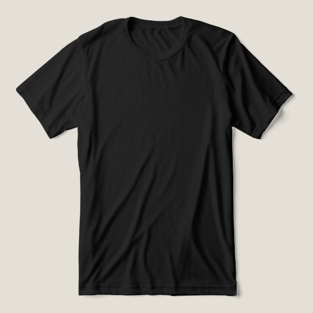 Melhor Camiseta Preta em Branco para Impressão Per (Design frontal)