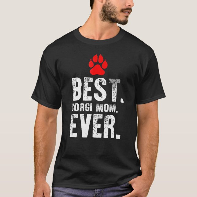Melhor Camisetas De Cachorro Da Corgi Mãe (Frente)