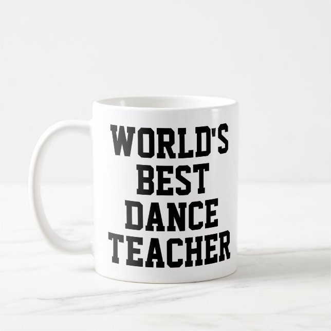 melhor caneca de professor de dança do mundo (Esquerda)