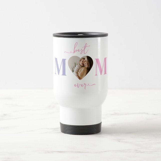 Melhor Caneca de viagem Da Mãe - Foto Personalizad (Centro)