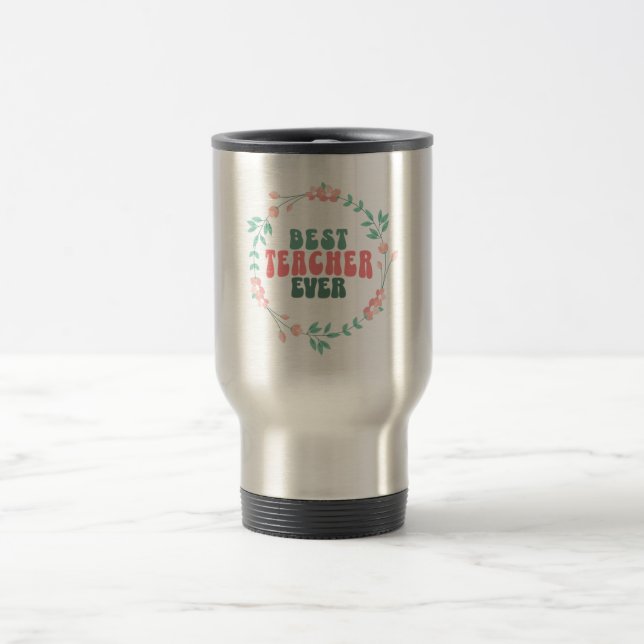 Melhor Caneca de Viagem para Professor – Desenho d (Centro)
