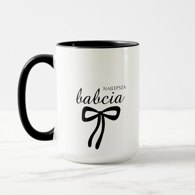 Melhor Caneca para Avó – Presente “Najlepsza Babci (Esquerda)
