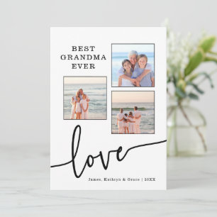 Melhor Cartão com fotos da vovó