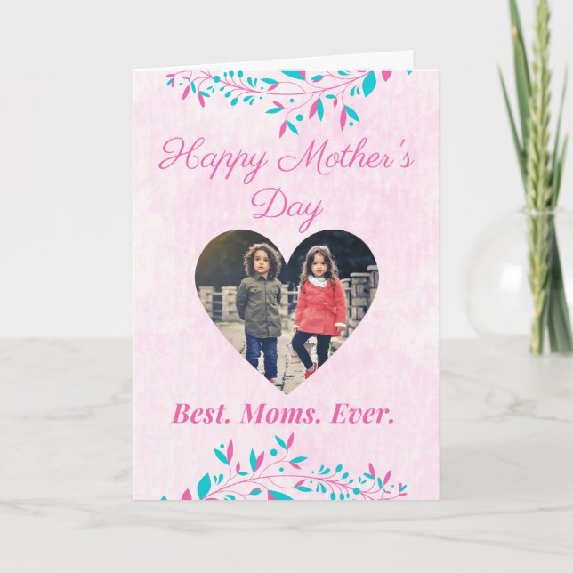 Melhor Cartão com fotos do Dia de as mães Mães Nun (Frente)