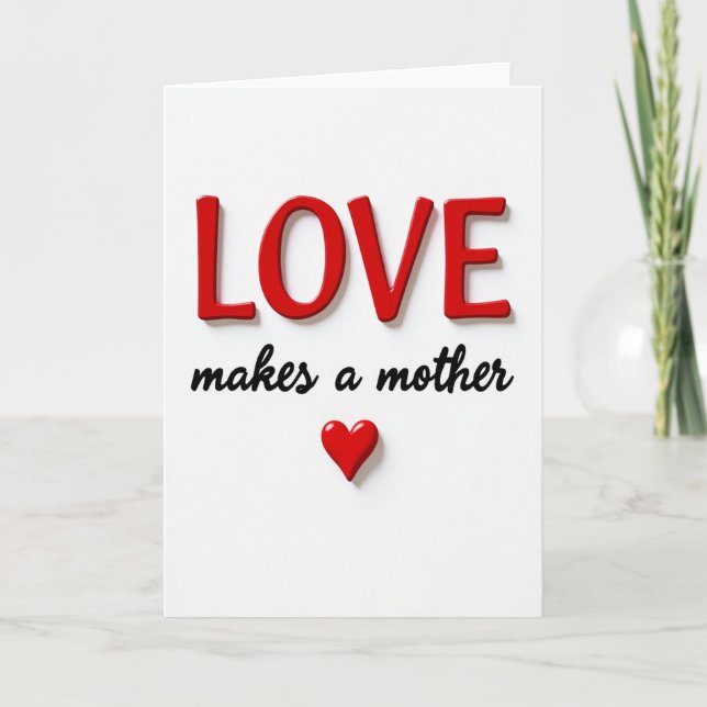 Melhor Cartão de Amor para Mãe (Frente)