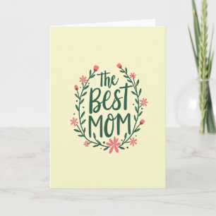 Melhor Cartão de Arte Floral para Mãe