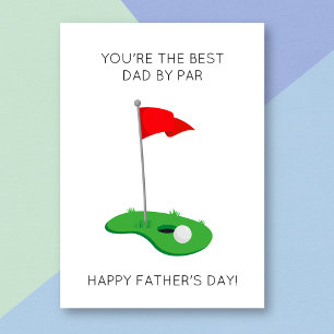 Melhor Cartão De Dia de os pais Pun De Golf