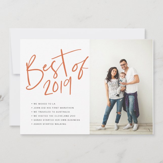 Melhor Cartão de Férias Vermelho do ano em revisão (Frente)