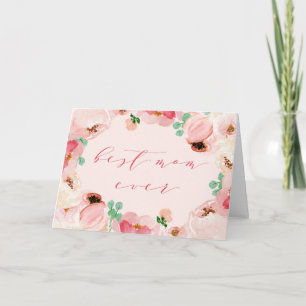 Melhor Cartão de Mãe Nunca   Placa de dia de as mã