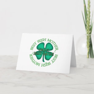 Melhor cartão de saudação branco para Mãe Irlandes