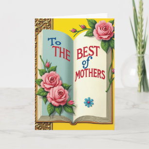 Melhor Cartão Mãe Livro Aberto