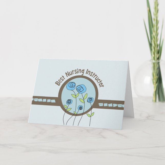 Melhor Cartões de agradecimentos de Instrutor de E (Frente)