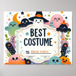 Melhor Certificado de Costume - Poster de tema fan
