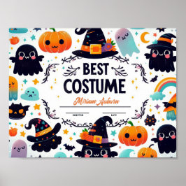 Melhor Certificado de Costume - Poster de tema fan