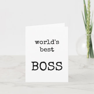 Melhor Chefe, Cartão de Apreciação Chefe, Bom Líde