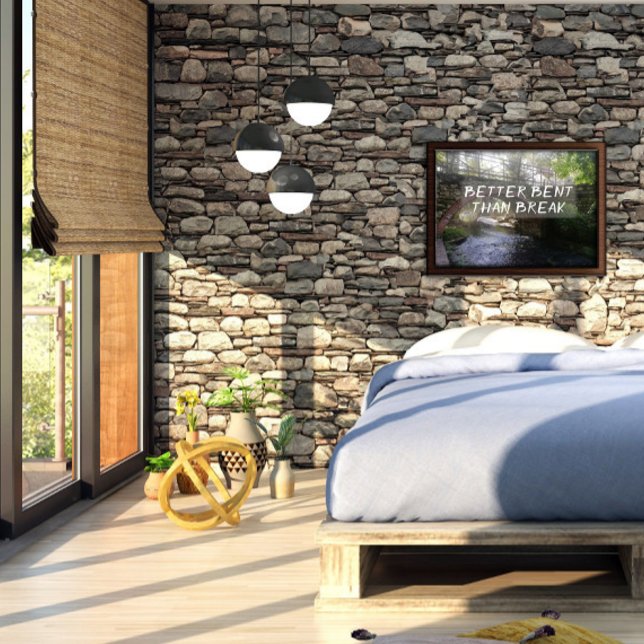 Melhor curvado do que o poster da ponte provérbio (Criador carregado)