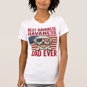 Melhor Design de Camisa de Cão Patriótico do Pai H