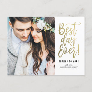 Melhor Dia Alguma COR EDITÁVEL Obrigado Cartão Pos