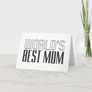 Melhor Dia de as mães da Mãe do Mundo Cartão S