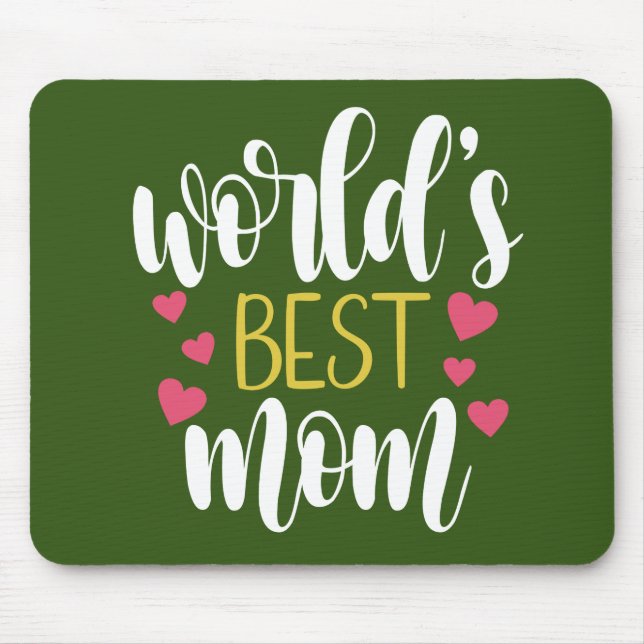Melhor Dia de as mães da Mãe do Mundo | Mousepad (Frente)