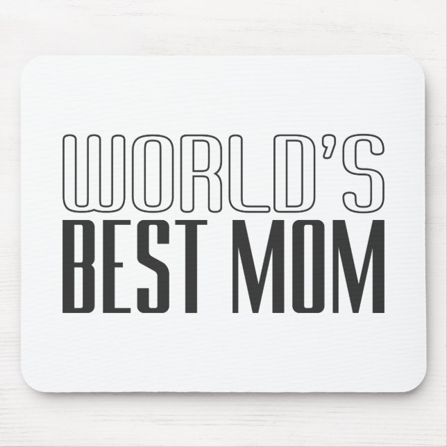 Melhor Dia de as mães da Mãe do Mundo | Mousepad (Frente)