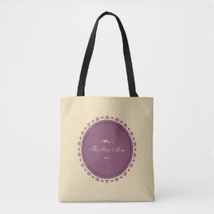 Melhor Dia de as mães Vintage da Mãe Tote Bag