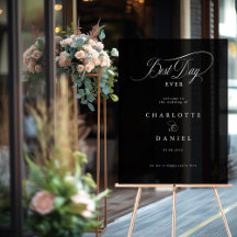 MELHOR DIA DE TODOS! Elegante, Banner de Casamento