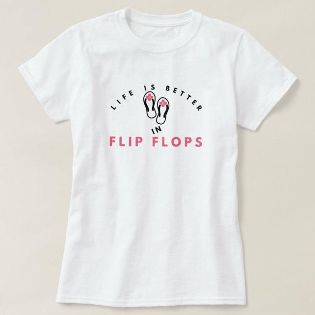 Melhor em Chinelos de camiseta básica (Frente do Design)