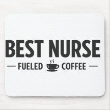 Melhor Enfermeira Energizada por Café Mouse Pad