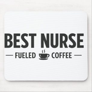 Melhor Enfermeira Energizada por Café Mouse Pad