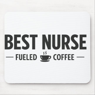 Melhor Enfermeira Energizada por Café Mouse Pad