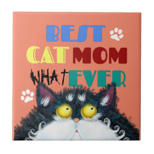 Melhor Gato Mãe Sempre Rumpy gato Engraçado Text