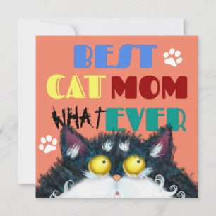 Melhor Gato Mãe Sempre Rumpy gato Engraçado Text